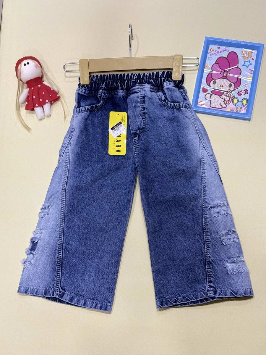 رنگ آبی شلوار شافل بچگانه